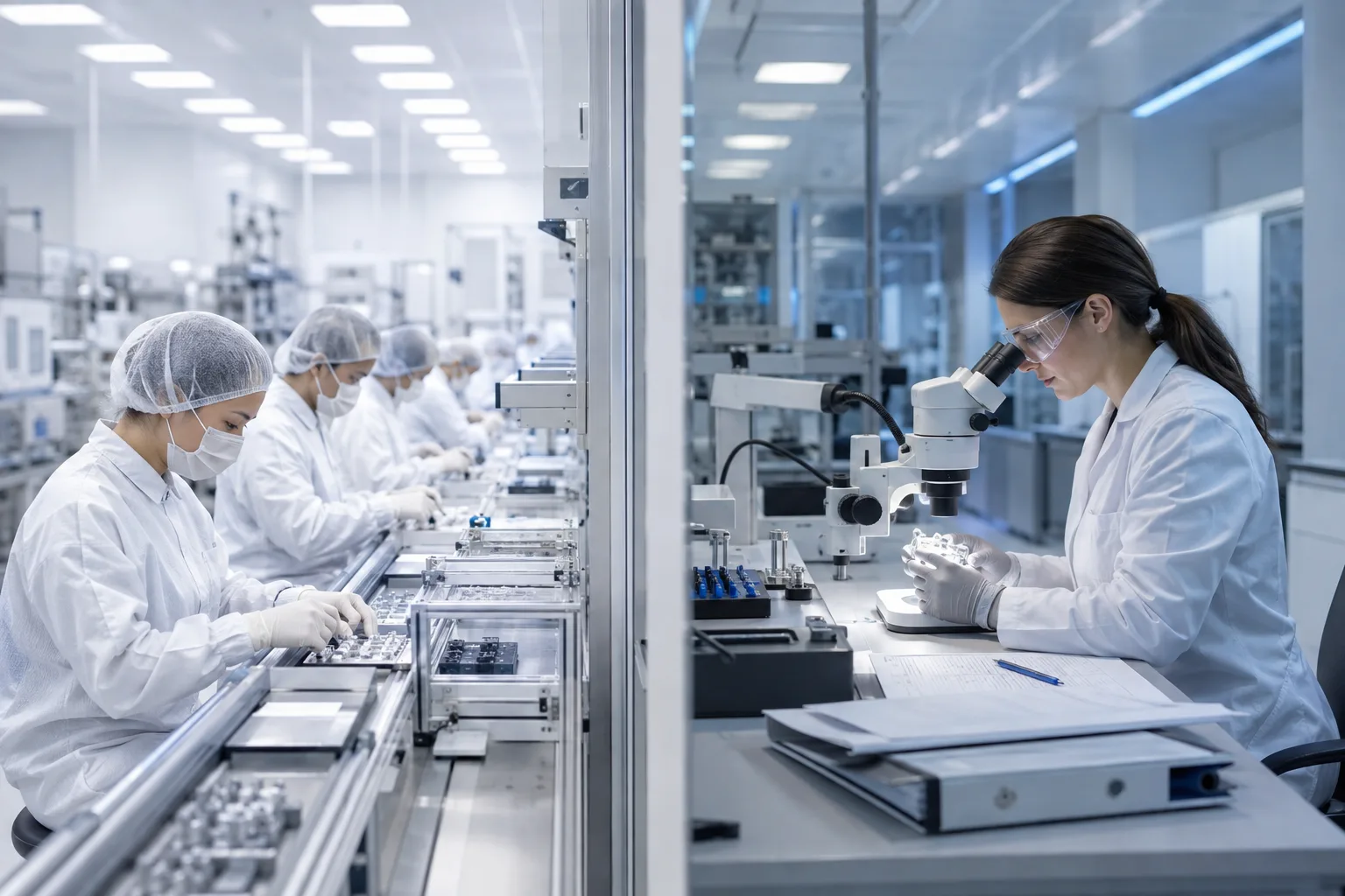 Matching contract staffing and direct-hire recruitment to production and quality engineering roles at a medical device manufacturer